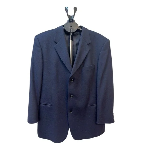 Today'sMan Pure Cashmere Blazer Made In Italy R44 Inch Deep Navy - Picture 2 of 16